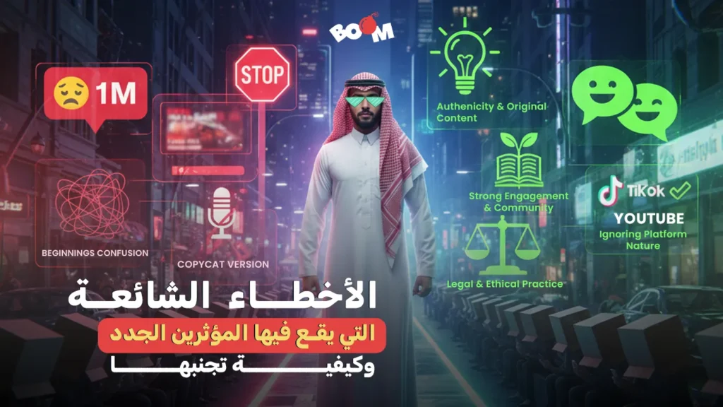 الأخطاء الشائعة التي يقع فيها المؤثرين الجدد وكيفية تجنبها